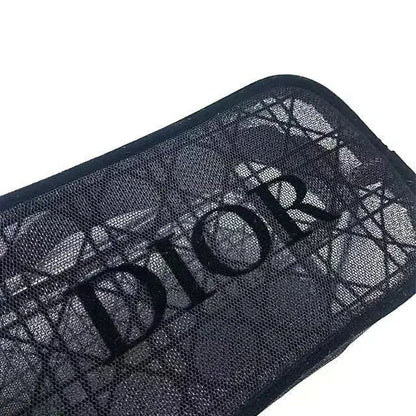 Dior Beauty Mesh Cosmetic Pouch Black - BusDeals