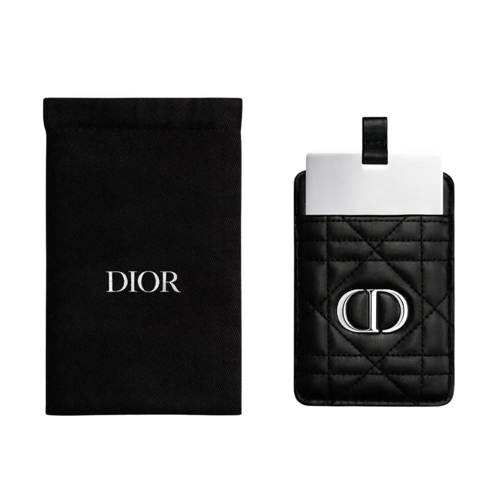 Dior Beauty Rouge Dior Mirror Phone Mirror With Cardholder and Chain-Black - BusDeals