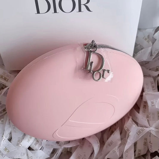 Dior Beauty Silicon Zippered pink makeup pouch - BusDeals