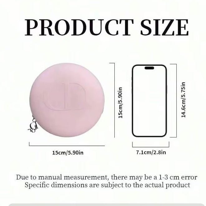Dior Beauty Silicon Zippered pink makeup pouch - BusDeals