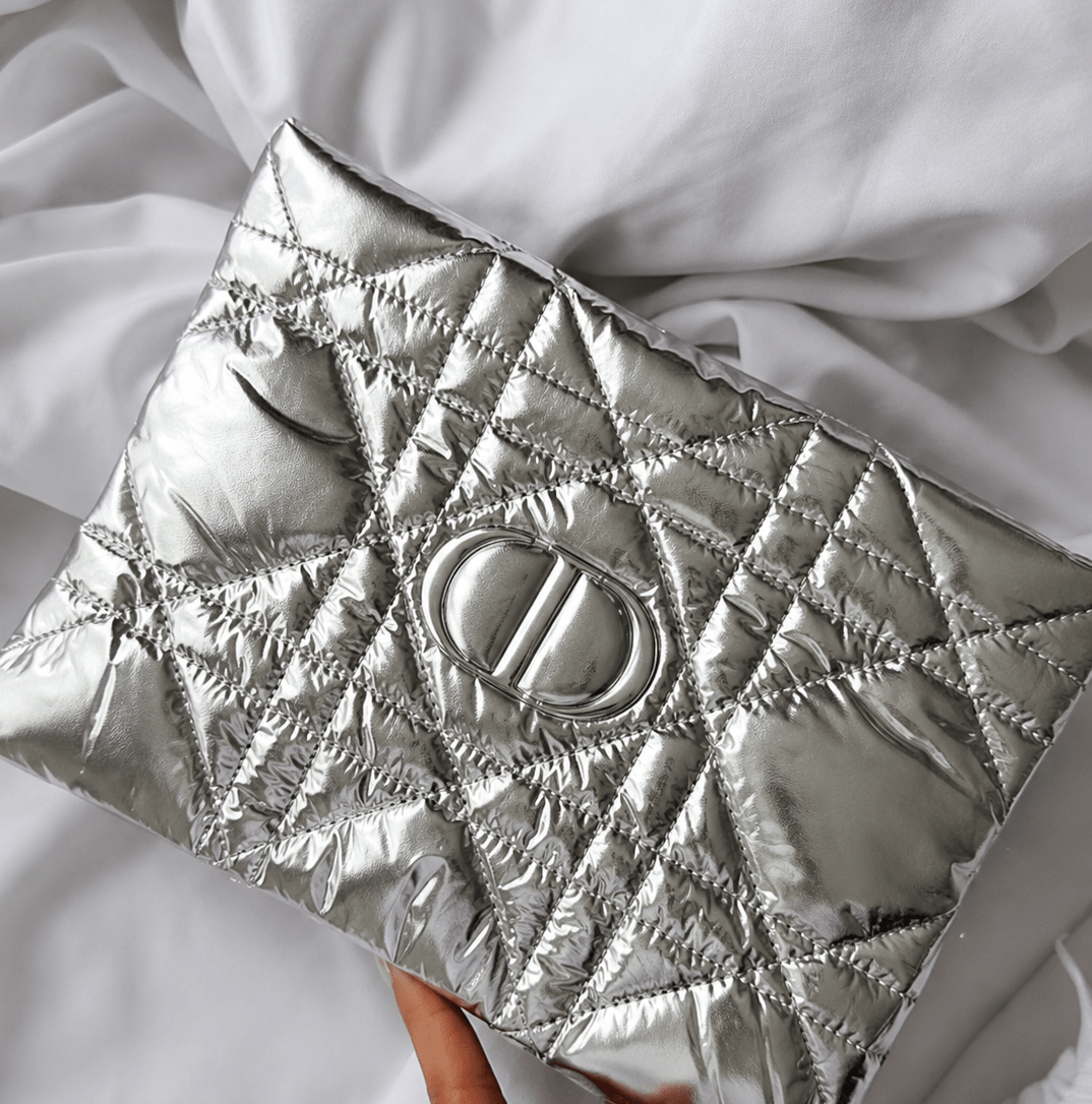 Dior Beauty Small Silver Pouch. - BusDeals