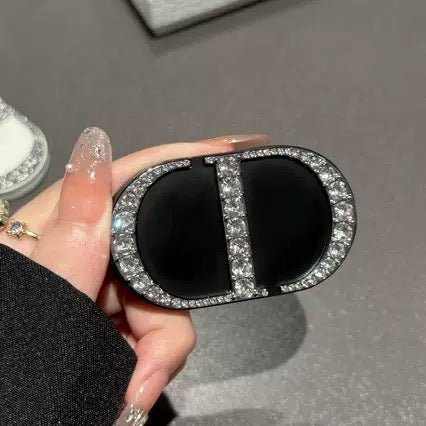 DIOR Counter Gift DYI with Diamond-Encrusted New Black phone mobile mirror - BusDeals