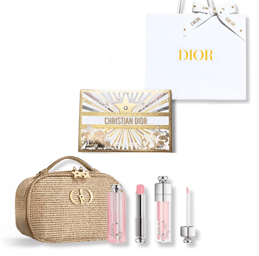 Dior Gold Mesh Pouch + Gloss Set with Shopping Bag - BusDeals
