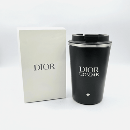 DIOR HOMME Tumbler Mug Travel Stainless Steel Thermal Coffee Tea Novelty NIB with Shopping Bag - BusDeals