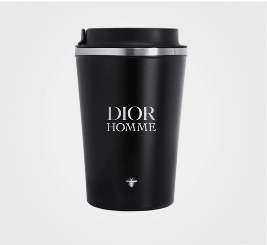 DIOR HOMME Tumbler Mug Travel Stainless Steel Thermal Coffee Tea Novelty NIB with Shopping Bag - BusDeals