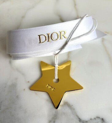 Dior Logo Satin Ribbon 1,5 Meters and Gold Star - BusDeals