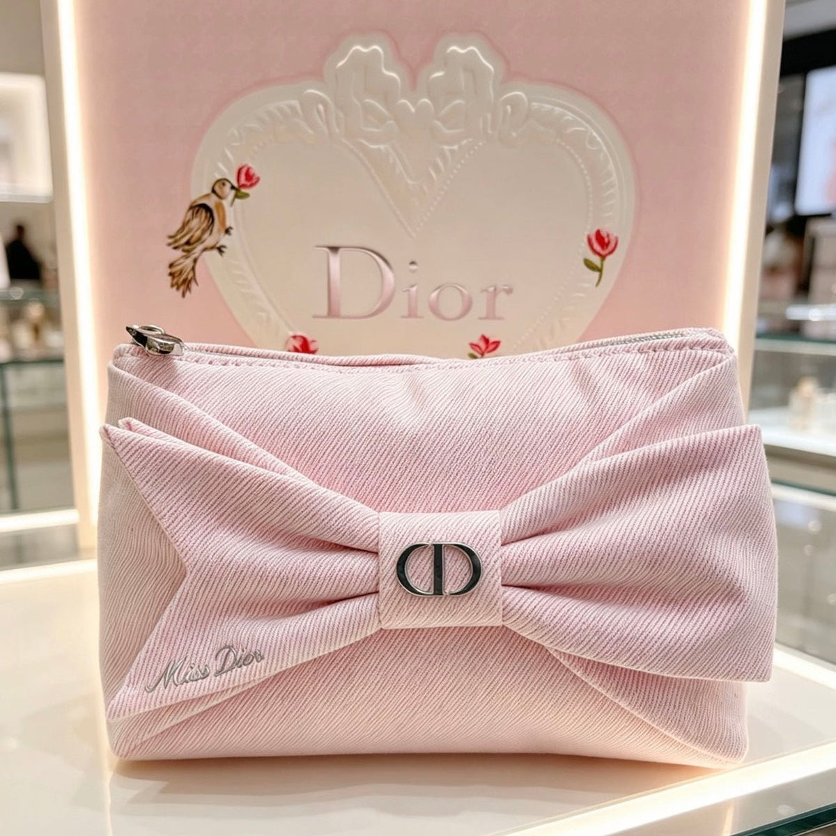Dior Novelty Miss Dior Pink Ribbon Pouch NEW 2026 - BusDeals