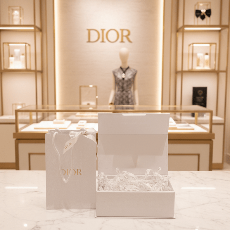 Dior Paper/Gift Box and Bag- M Size - BusDeals