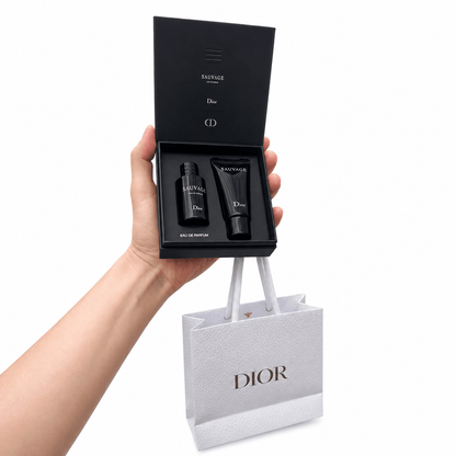 Dior Sauvage for Men EDP 10 ML + Shower Gel 20 ML, with Gift Shopping bag - BusDeals