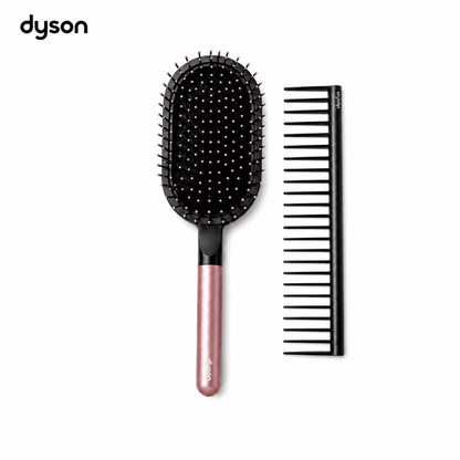 Dyson Designed Detangling Comb & Paddle Brush Styling Set, for Supersonic Hair Dryer HS03, Rose. - BusDeals