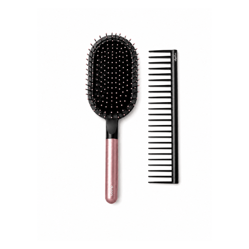 Dyson Designed Detangling Comb & Paddle Brush Styling Set, for Supersonic Hair Dryer HS03, Rose. - BusDeals