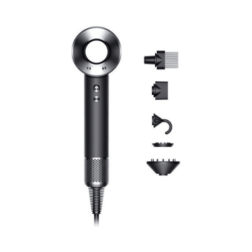 Dyson Supersonic™ Hair Dryer, 3 Precise Airflow Settings, 4 Heat Settings, Pause Detect Technology, Negative Ions, Flyaway Attachment, Black/Nickel | HD08 - BusDeals