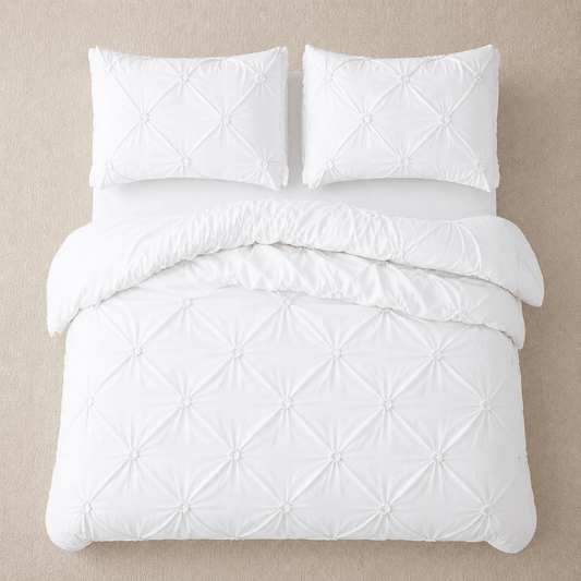 King Size Duvet Cover Pinch Design  Bedsheet Luxury Solid  bedding set Dubai bedroom UAE Premium Quality Luna Home Abu Dhabi