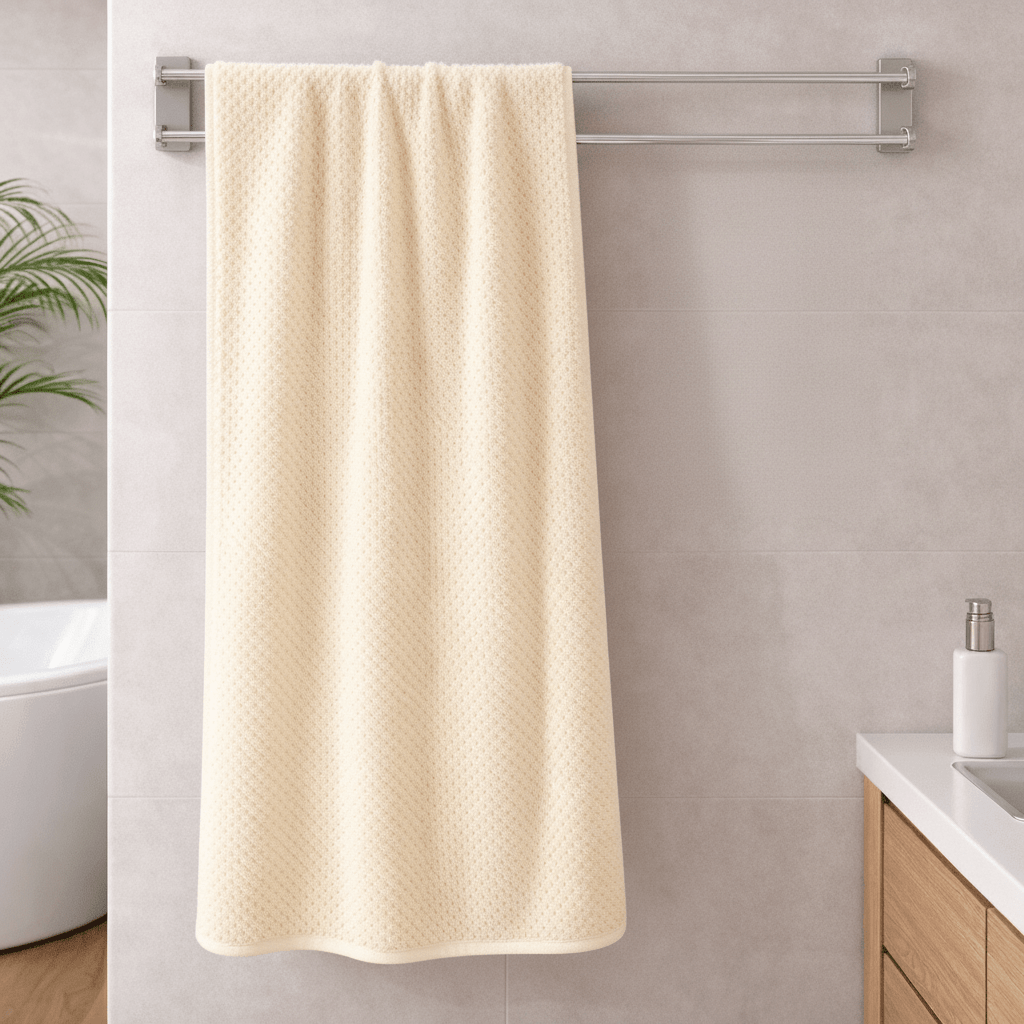 Fast dry Bath towel set ( 70x140cm), coral towel Milky Color - BusDeals