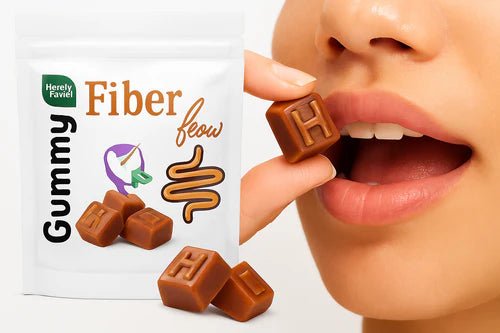 Fiber Flow Gummy - Fiber and Tamarind mixed with cold - pressed coconut oil (Sour tamarind flavor) 1 Pack(4 Pieces) - BusDeals