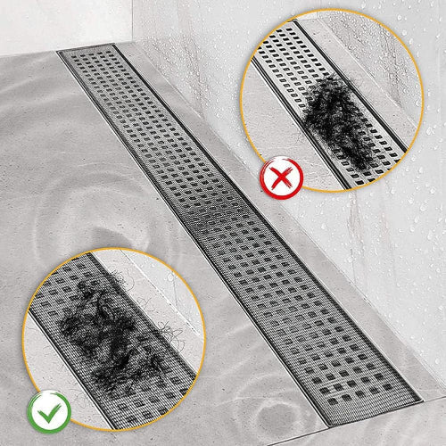 Filter Sticker,Shower Drain Adapter Hair Stopper, Drain Covers to Catch Hair - 7cm x 10m - BusDeals
