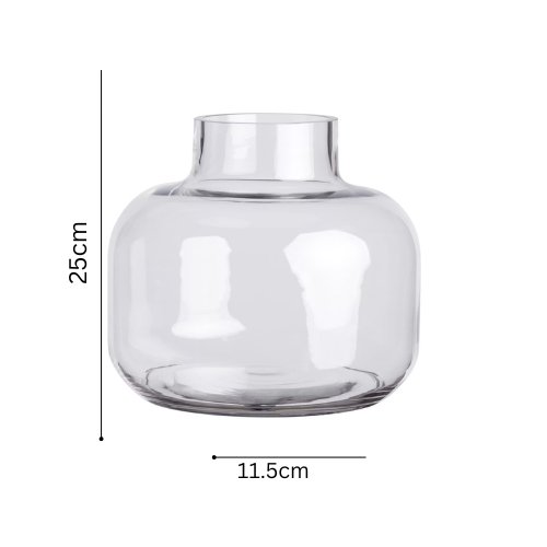 Glass Vase Large, Solid Color. - BusDeals