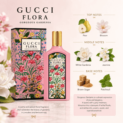 GUCCI Flora Gorgeous Gardenia EDP For Women 100ML - BusDeals
