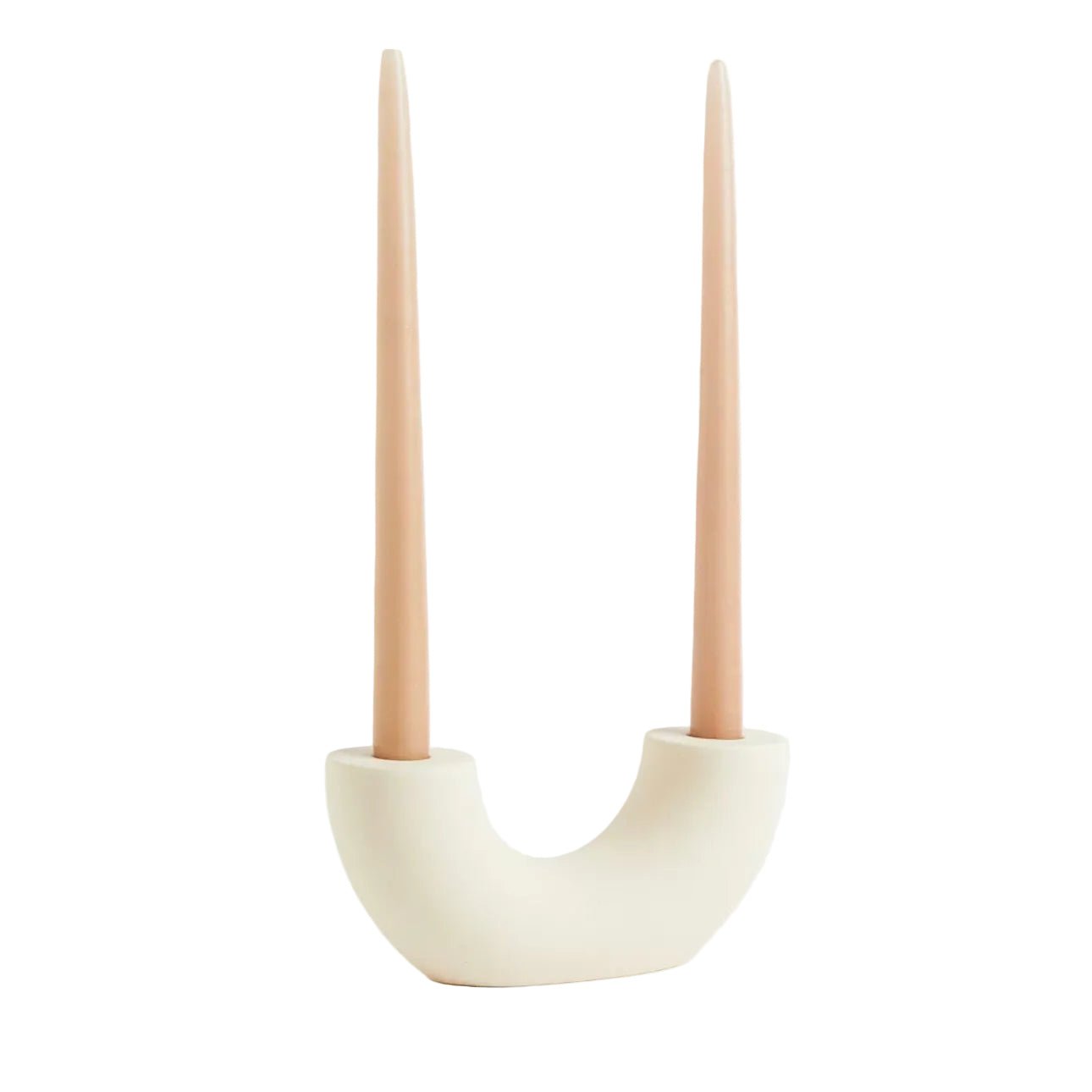 H&M Ceramic Candlestick Holder 20.5x9.5 cm - BusDeals