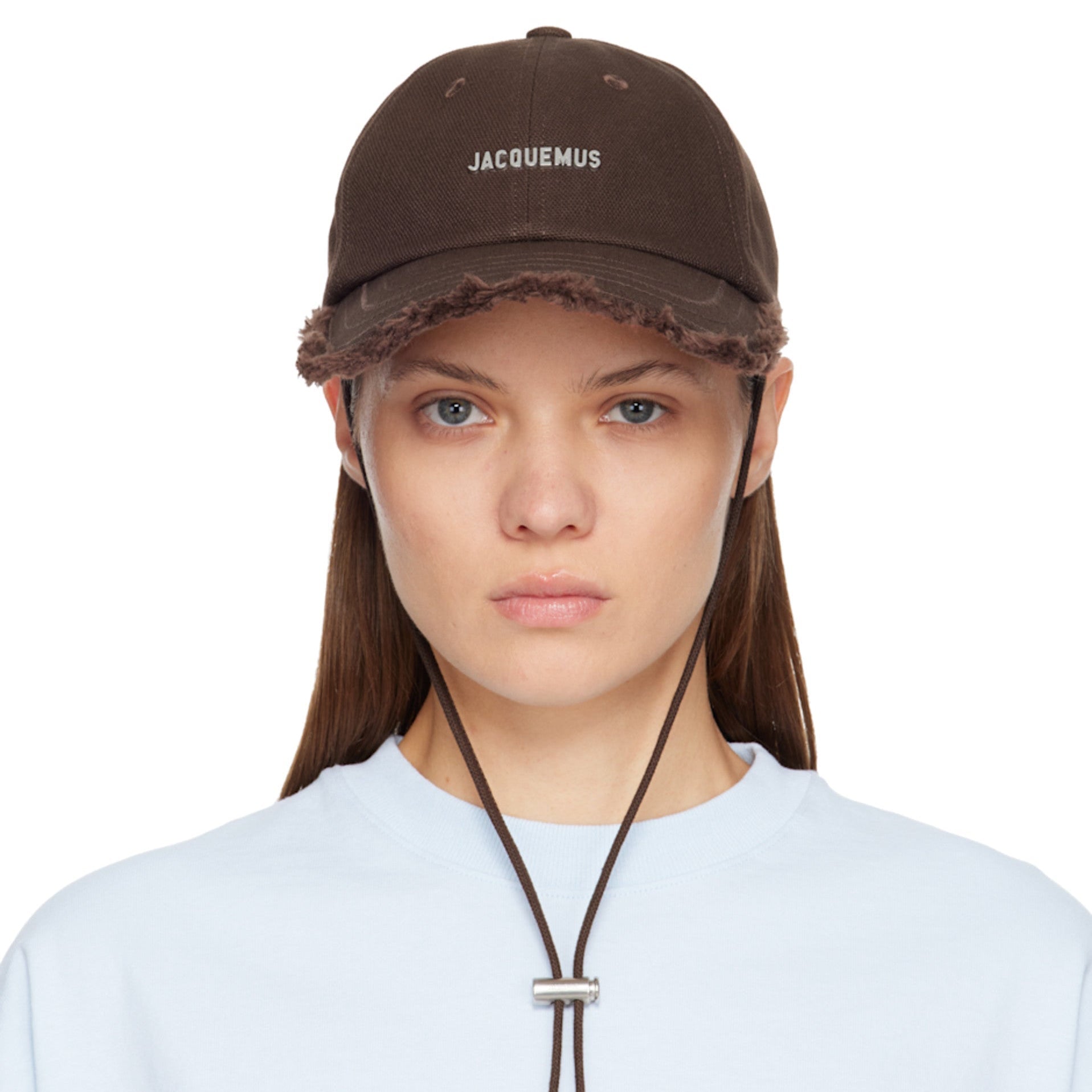 Jacquemus fringe baseball cap Brown - BusDeals