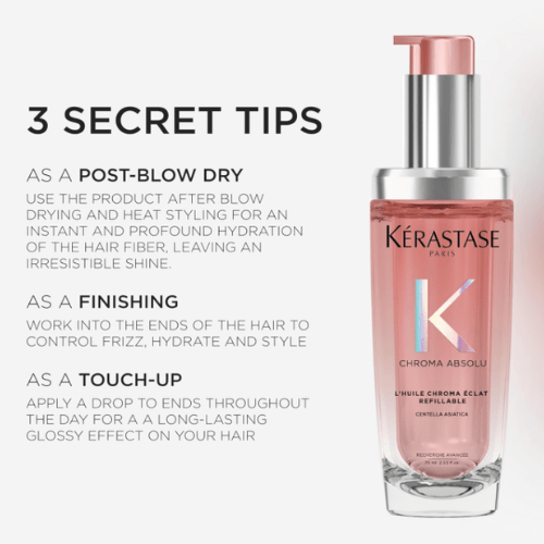 Kérastase Chroma Absolu High Shine Hair Oil 75ML for Damaged Colour - Treated Hair. OPEN PACKAGE - BusDeals