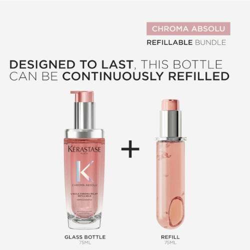 Kérastase Chroma Absolu High Shine Hair Oil 75ML for Damaged Colour - Treated Hair. OPEN PACKAGE - BusDeals