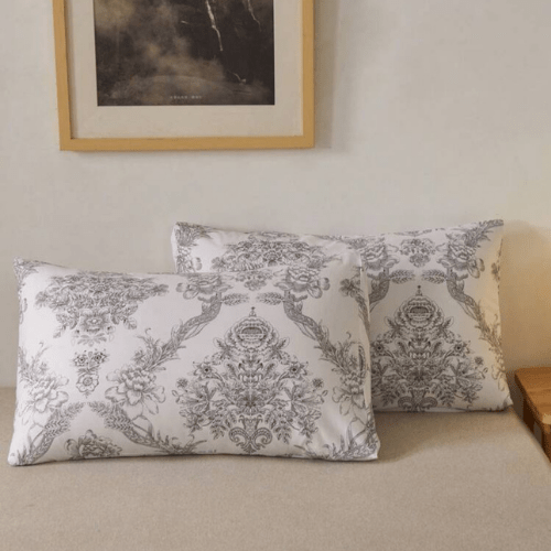 King size 6 - piece 3D duvet cover set vintage print. - BusDeals