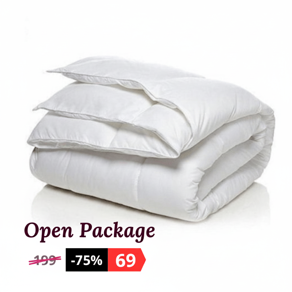 King size Duvet 220x240 cm with visible marks from production (does not affect use). - BusDeals