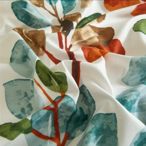 King Size without Filler 6 Pieces, Green Color Leaves Design - BusDeals