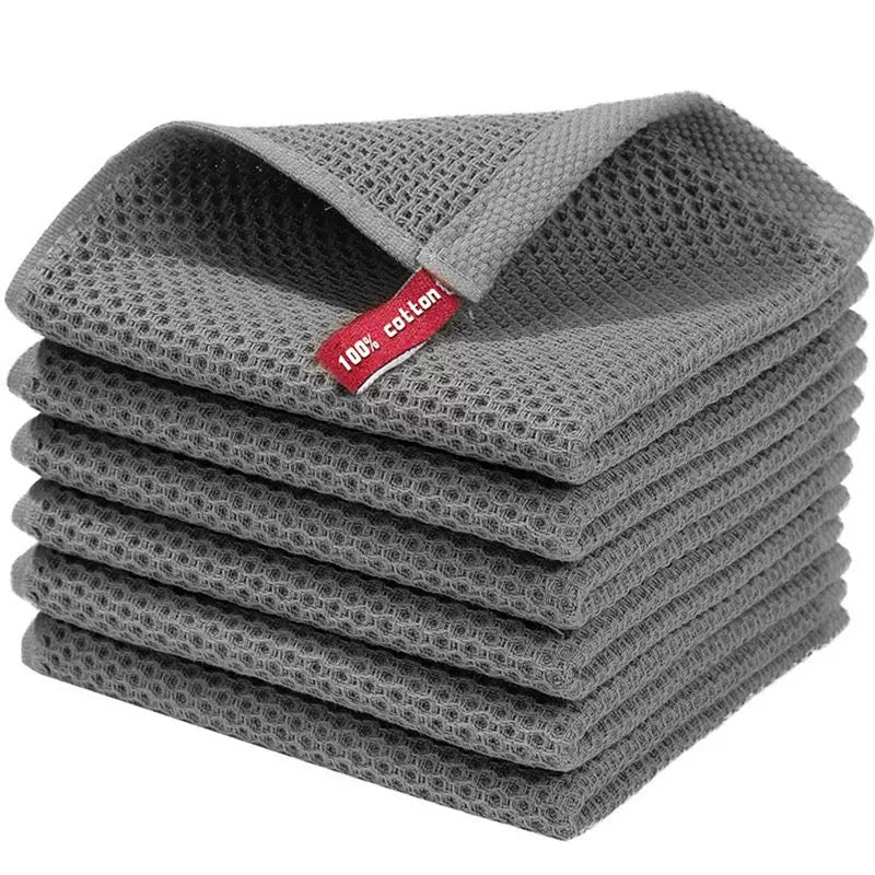 Kitchen towels grey 6 pieces set - BusDeals