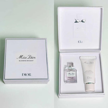 Mini Miss Dior Perfume 5ml & Lotion 20ml Woman Mini Blooming Bouquet Set with Bag - BusDeals