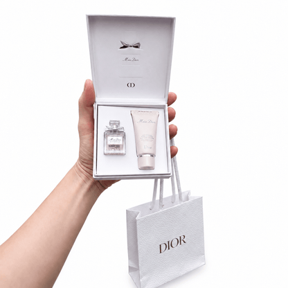 Mini Miss Dior Perfume 5ml & Lotion 20ml Woman Mini Blooming Bouquet Set with Bag - BusDeals