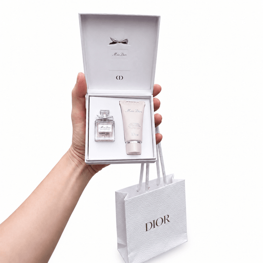 Mini Miss Dior Perfume 5ml & Lotion 20ml Woman Mini Blooming Bouquet Set with Bag - BusDeals