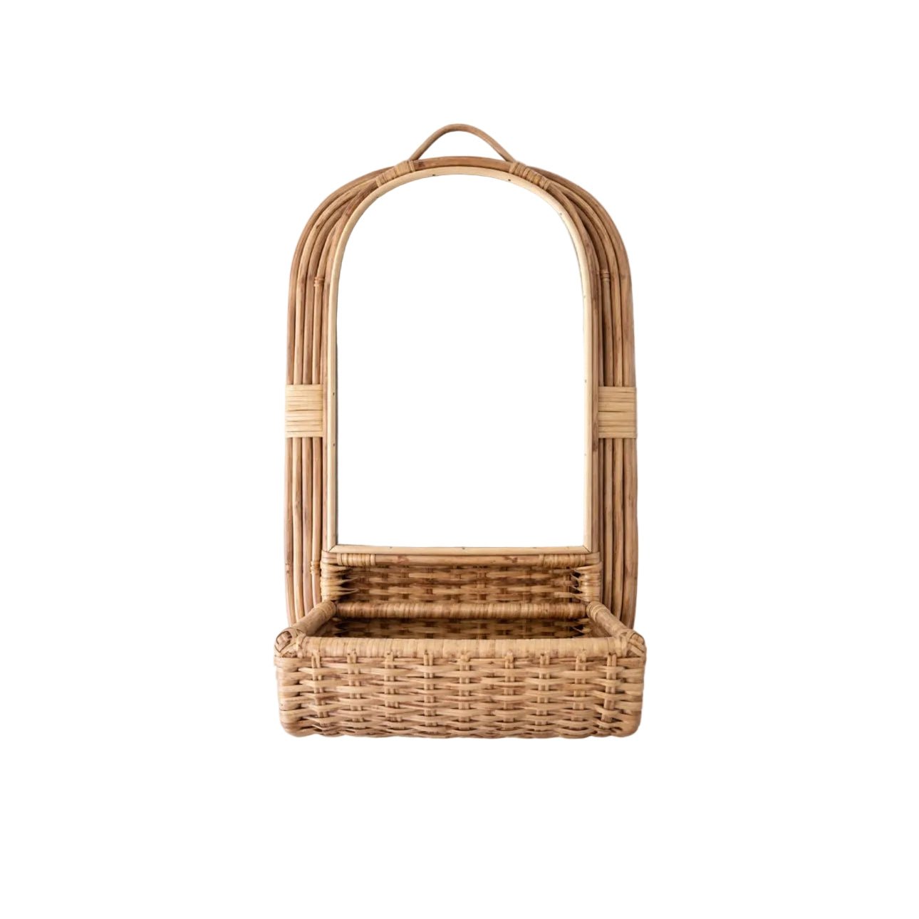 Mirror H&M Beige Rattan. - BusDeals