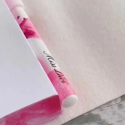 Miss Dior Pink Flower Notebook Pencil Limited with Gift Bag - BusDeals
