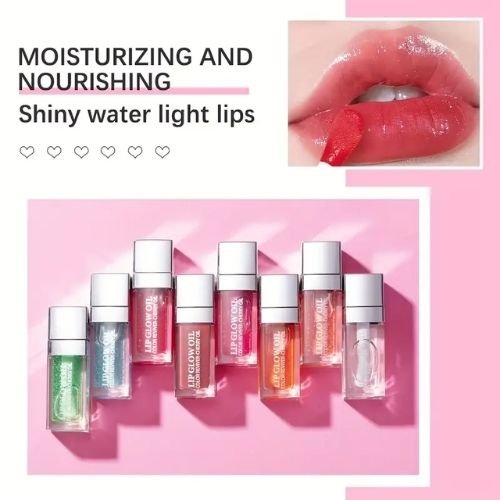 Moisturizing Lip Glow Oil, Raspberry. - BusDeals