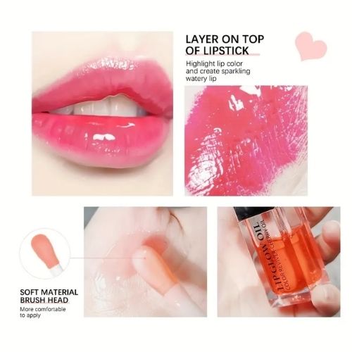 Moisturizing Lip Glow Oil, Raspberry. - BusDeals