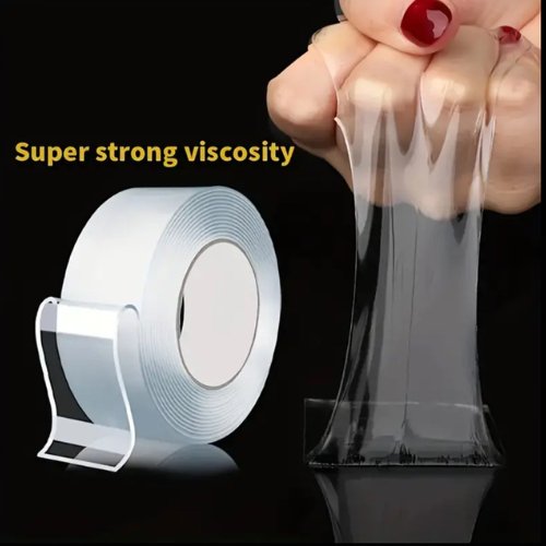 Nano Tape Double Sided Tape Transparent Reusable Waterproof. - BusDeals