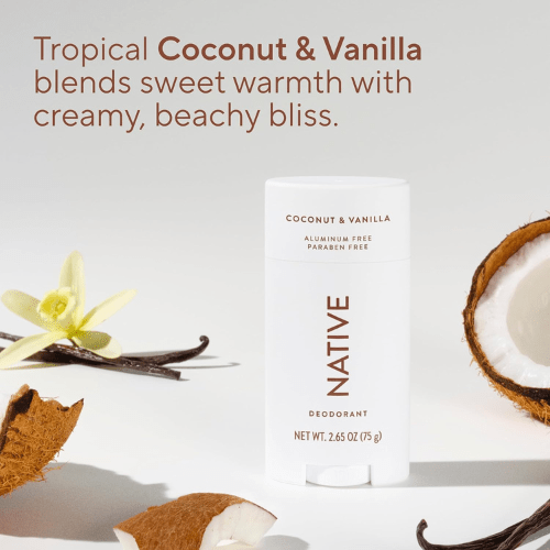 Native Coconut & Vanilla - Deodorant - Deodorant for Women and Men. 75g. - BusDeals