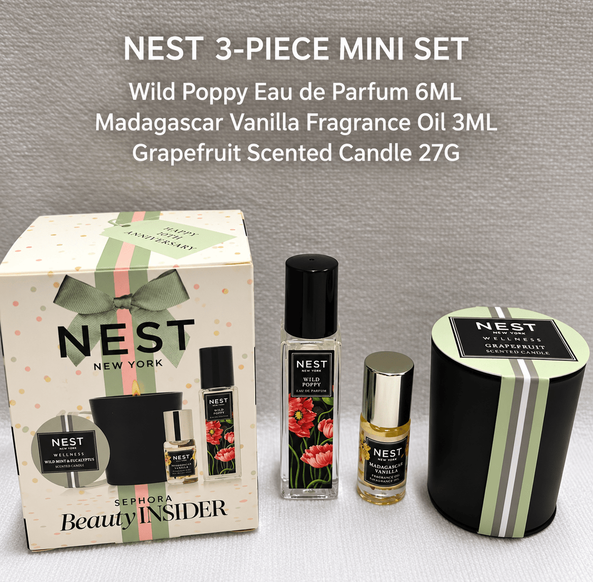 NEST NEW YORK Birthday Gift 3 Món Mini-size Set Sephora Set - BusDeals