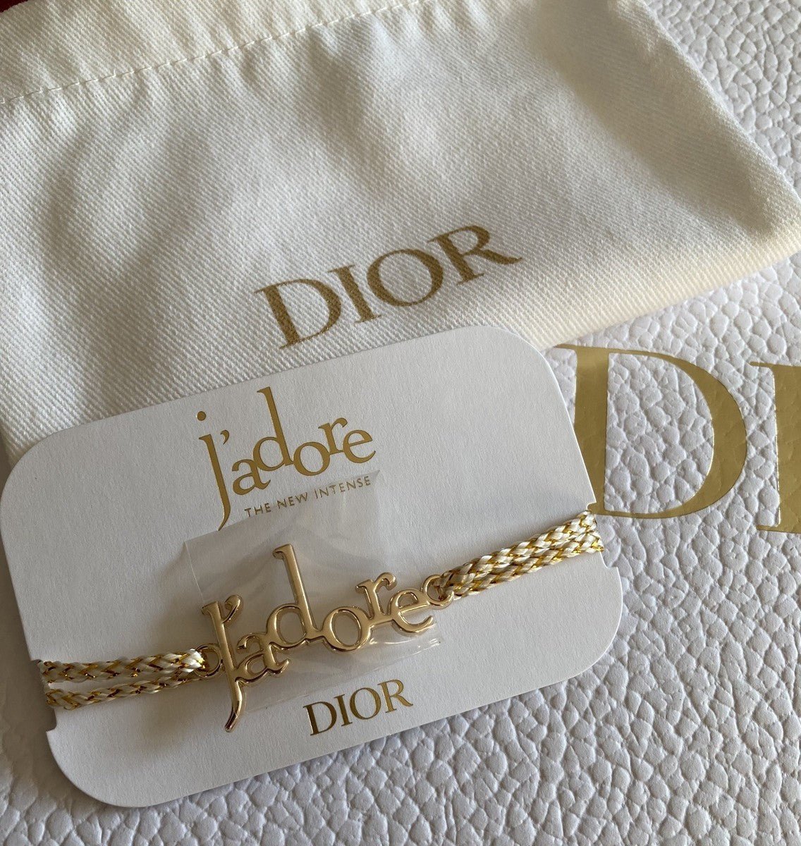 New! Dior J'adore cord bracelet with Dust Bag - BusDeals