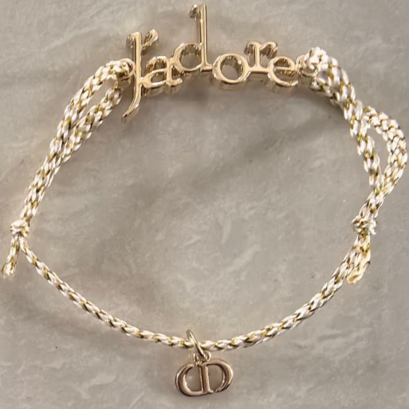 New! Dior J'adore cord bracelet with Dust Bag - BusDeals