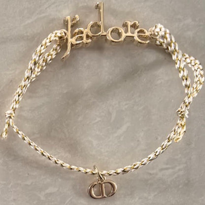 New! Dior J'adore cord bracelet with Dust Bag - BusDeals