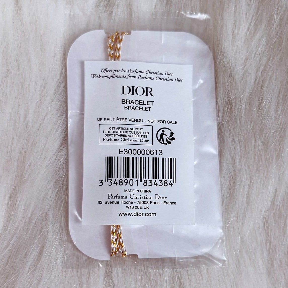 New! Dior J'adore cord bracelet with Dust Bag - BusDeals