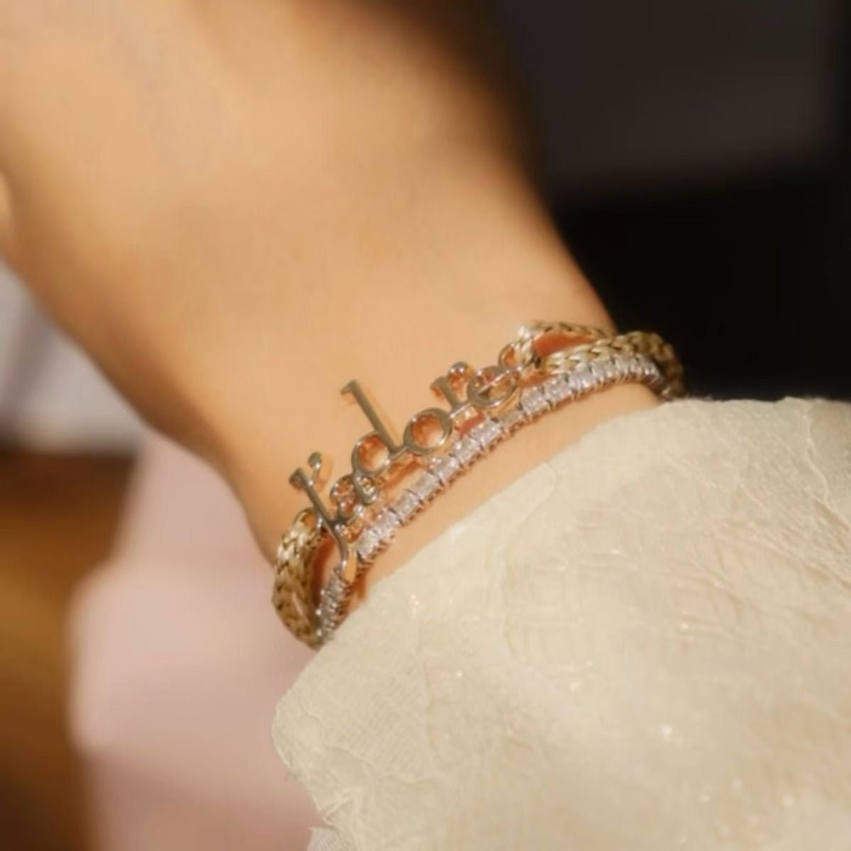 New! Dior J'adore cord bracelet with Dust Bag - BusDeals