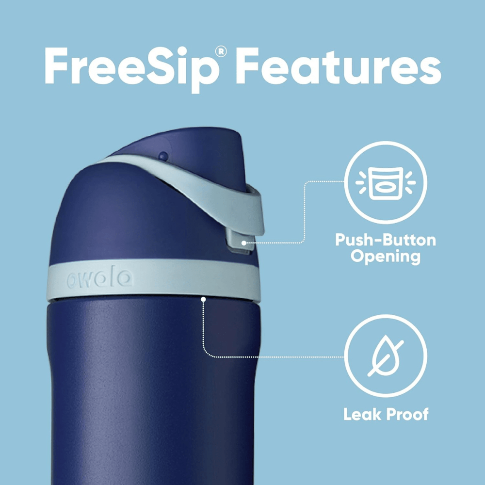 Owala 24 oz 710 ml Harry Potter FreeSip Insulated Stainless Steel Water Bottle, Ravenclaw Blue - BusDeals