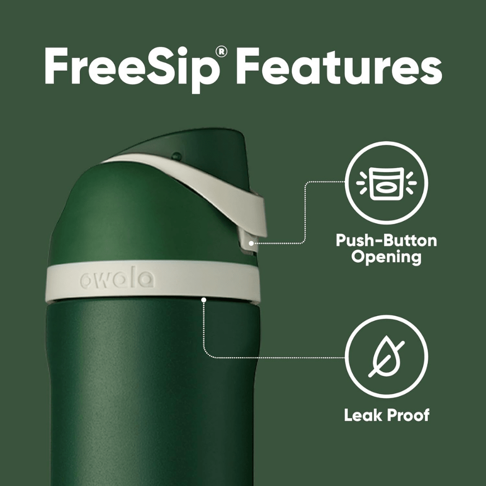Owala 24 oz 710 ml Harry Potter FreeSip Insulated Stainless Steel Water Bottle, Slytherin Green. - BusDeals