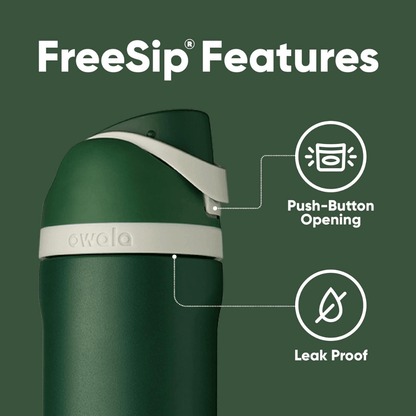 Owala 24 oz 710 ml Harry Potter FreeSip Insulated Stainless Steel Water Bottle, Slytherin Green. - BusDeals