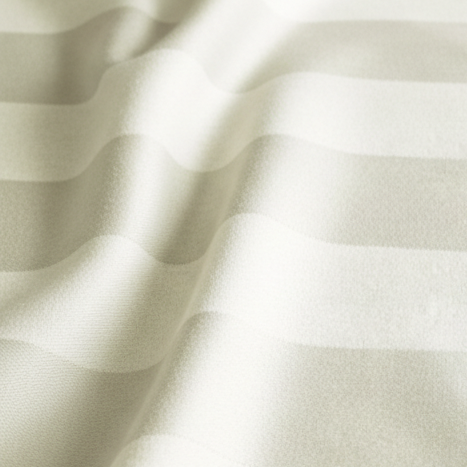 Premium King Size 6 Pieces striped design, bedding set Ivory color. - BusDeals