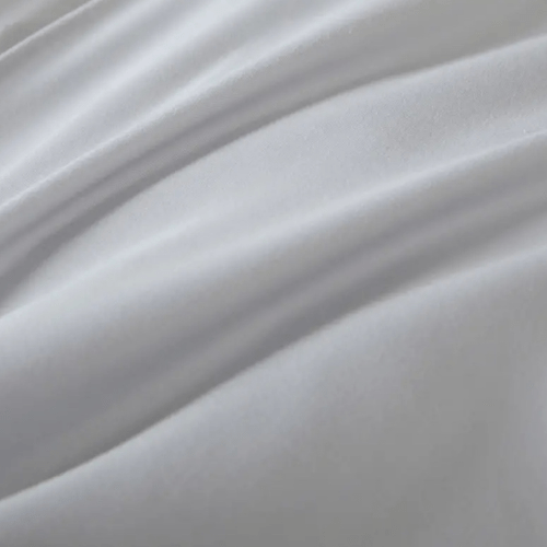 Premium Queen/Double size 6 pieces Bedding Set without filler, Plain Light Gray Color - BusDeals